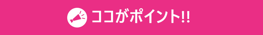 ココがポイント