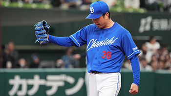 8回を投げ1失点のピッチングを見せた松葉投手