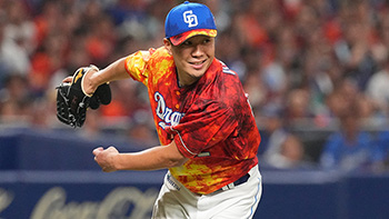 完封を逃したものの4勝目を挙げた大野投手