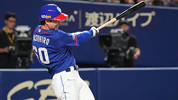 2安打3打点の活躍を見せた山本選手