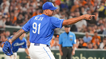 5回を無失点、2勝目を挙げたメヒア投手