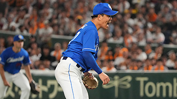 先発し2勝目を挙げた柳投手