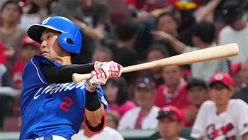 3安打を放った田中選手