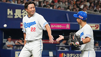 6回を2失点、11勝目を挙げた大野投手
