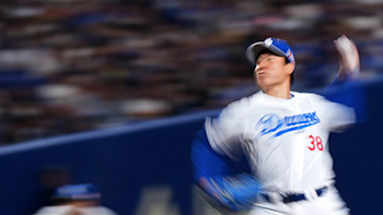 6回1／3を投げ無失点、好投した松葉投手