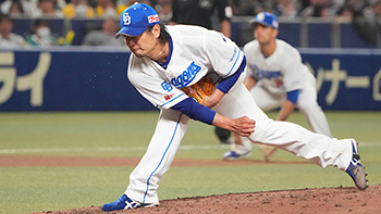 6回を投げ1失点、今季初勝利を挙げた涌井投手