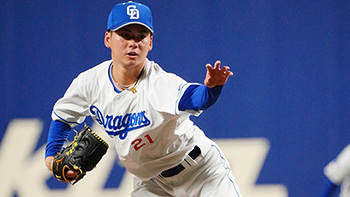 プロ初登板、初先発の金丸投手