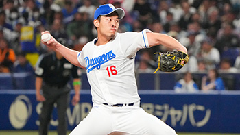 移籍後初勝利を挙げた岩嵜投手