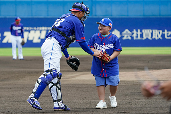 ファームスカウト始球式