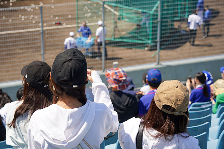 ドラゴンズ練習見学会の様子