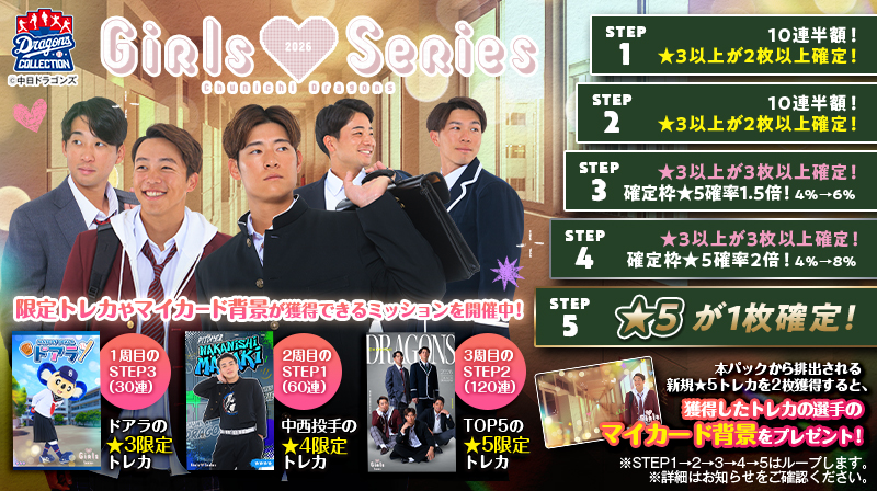 【ドラコレ】Girls Series 2026販売中！ドラ恋ユニホームのチアドラトレカも要チェック！