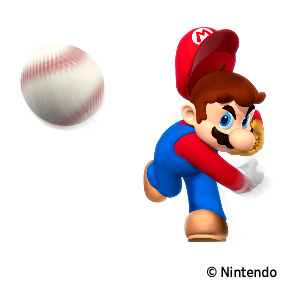 マリオによる始球式（セレモニアルピッチ）