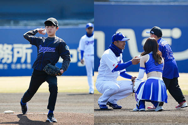 始球式＆オンユアマークスイメージ