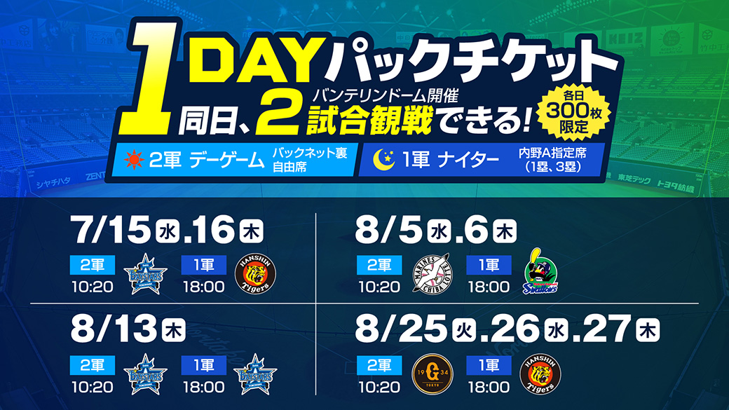 1DAYパックチケット