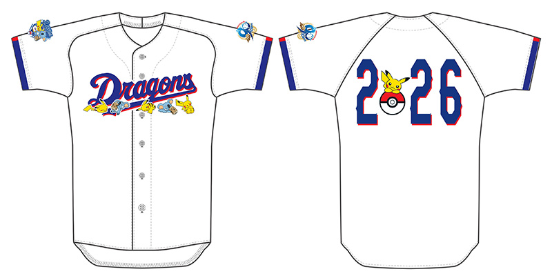 中日ドラゴンズオリジナル ポケモンユニホーム
